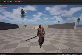 do 3d game character animation 3d rigging model unreal engine ue5 game animation