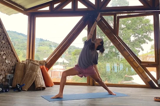 film yoga videos in beautiful scenery for your business