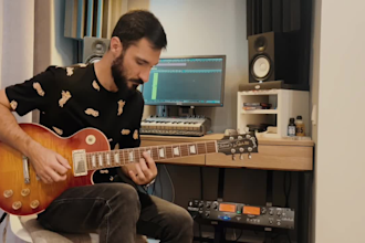 record professional guitar solo for your projects