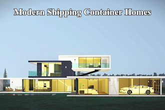 shipping container homes design, modern container house plan