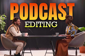 do professional youtube podcast editing