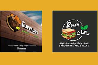 create logo, brand style guide and social media design kit