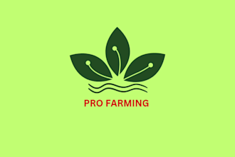 design eco friendly organic natural agriculture logo landscape design