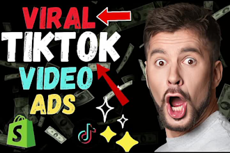 create viral tik tok video ads, dropshipping ads, tiktok ads