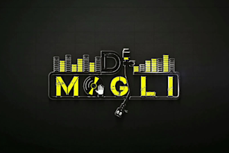 design unique dj music, studio and entertainment logo