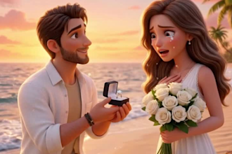 create emotional 3d animated love story videos for couples