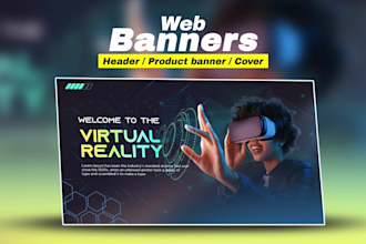 design creative web banners , google banner, website banner, web banner ads