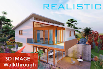 do 3d sketchup model, interior and exterior rendering, architectural walkthrough
