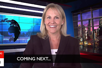 create a breaking news video