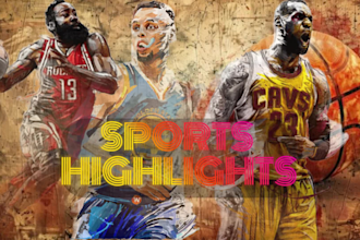 edit sports highlights, sports video recruitment, football, basketball