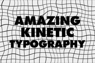 create professional kinetic typography titles animated video