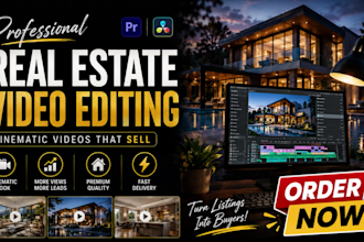 edit professional real estate property videos for realtors