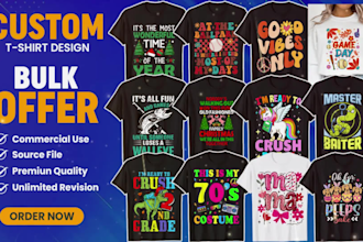 do custom t shirt design for your print on demand store