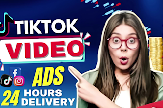 create viral tik tok video ads, dropshipping ads, tiktok ads