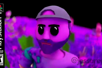 do retro music video animation 3d lowpoly ps1 ps2 psx y2k indie music visualizer