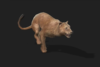 create 3d animal models and animation, 3d creatures design, character rigging