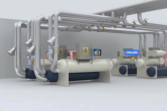 do 3d industrial animation pharma manufacturing automated factory line animation