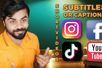 edit you reels, tiktoks and shorts with captions