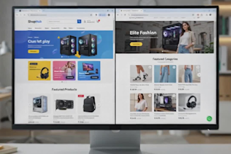 create a professional shopify or custom e commerce website