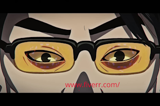 do 2d music video 2d cartoon animation video animated short film fighting anime