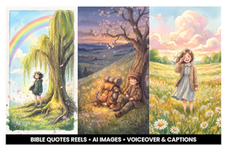 create christian bible quotes videos for youtube shorts, reels, tiktok
