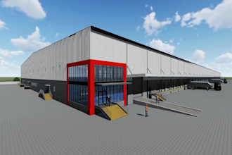 create 3d warehouse walkthrough industrial animation factory logistic visual