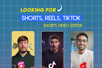 do short video editing for youtube shorts, instagram reels, tiktok video editing
