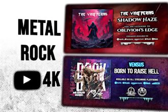 do video music visualizer heavy metal rock for youtube