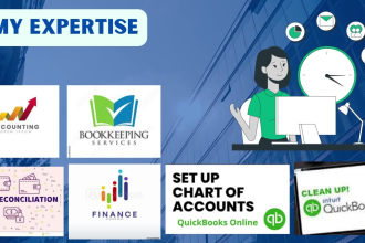 setup, cleanup and do bookkeeping in quickbooks, xero