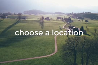 create a drone video of a place in switzerland