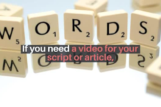 convert article, blogposts into a stunning video