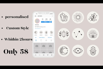 design your custom instagram story highlights cover