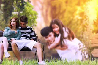create 3d cinematic parallax photo slideshow animation