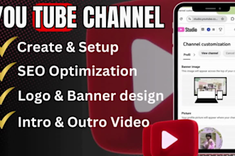 set up and brand your youtube channel with logo, banner, and intro