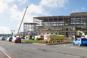 create 4d bim construction sequence animation and site logistics simulation