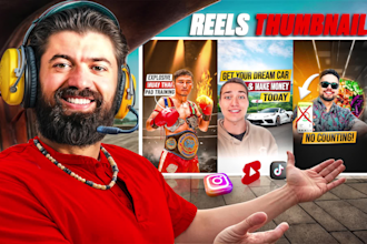 design instagram reels thumbnail in alex hormozi style