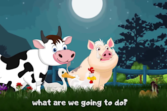 create animated  videos for children