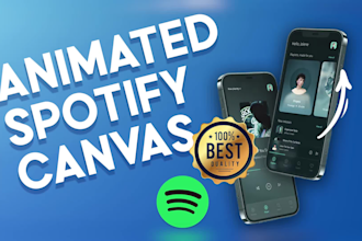 animate cover for a spotify canvas video