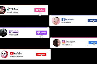 create follow notification button pop up twitch tiktok