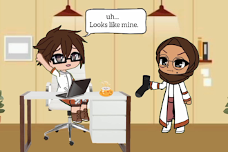 create 2d animation funny video based on your need