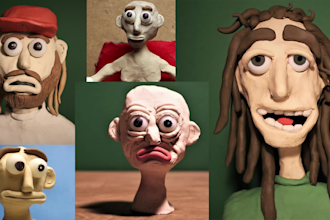 create a professional claymation stop motion animation