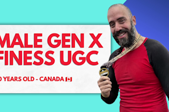 be your male gen x fitness ugc creator