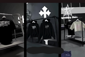 do 3d clothing mockups, clo3d, accessories, vroid, and animation for cloth brand