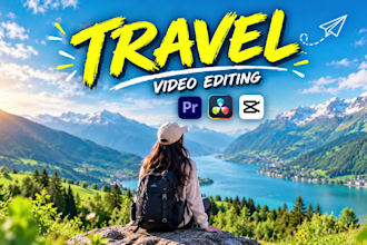 edit travel video, vacation vlog, youtube video