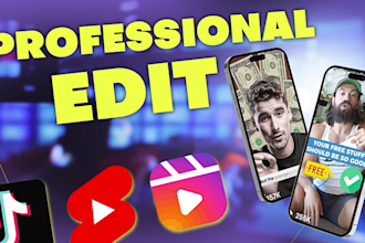 professionally edit your tiktok, reels and shorts for social media edit