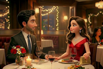 3d pixar ai animation 3d ai proposal video 3d ai romantic storytelling ai disney