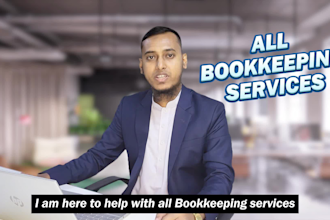 do quickbooks bookkeeping, clean up, bank reconcile and xero