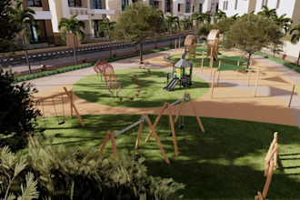design and render landscape for public parks and playgrounds