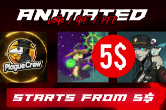 make an animated pfp, discord, esports, logo, twitter, gif