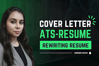 write and design professional cover letter and resume